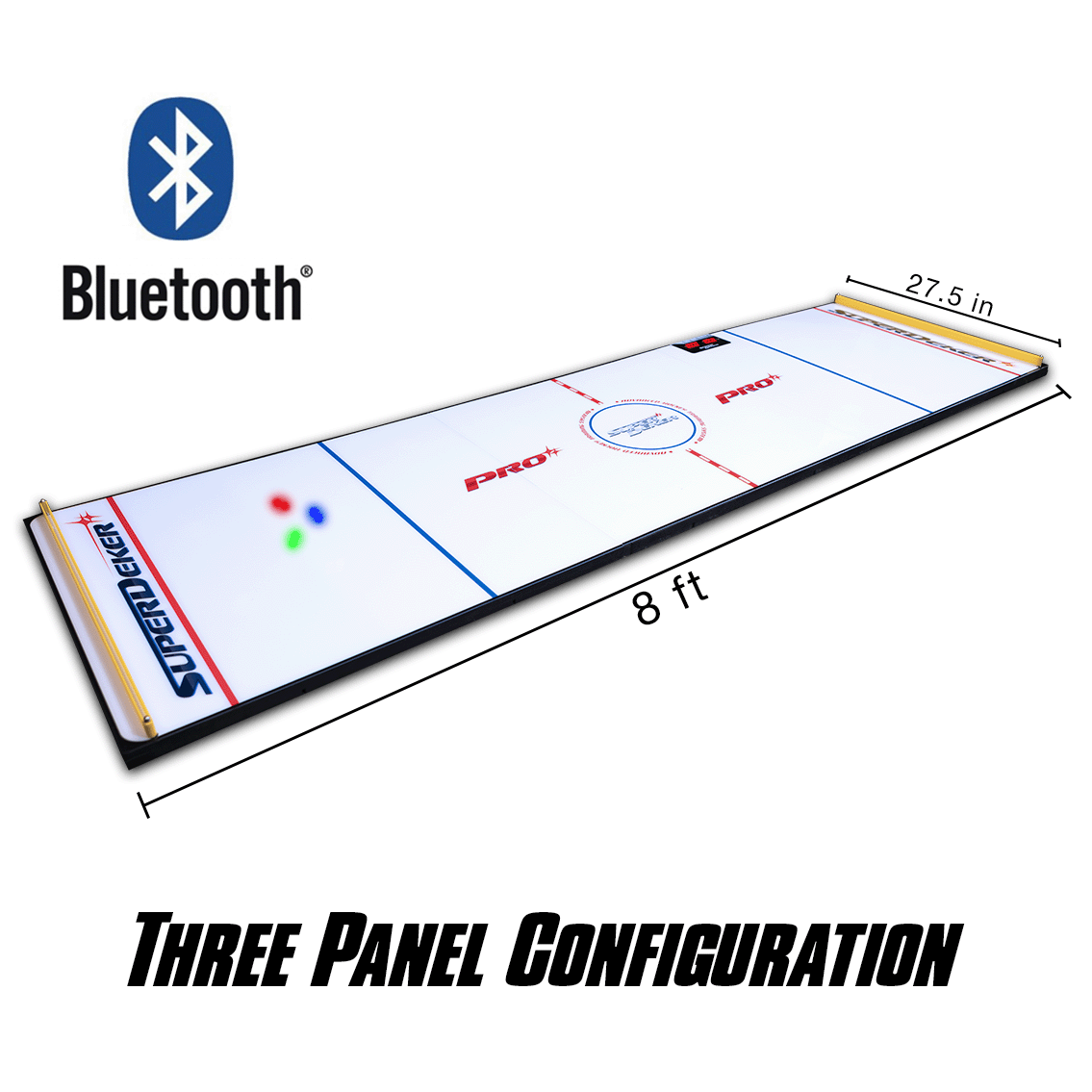 The SuperDekerPRO Fast Hands Hockey Trainer is the most mobile hockey stickhandling board. Now features wirless charging, and a 3-panel configuration for stickhandling training on the go!